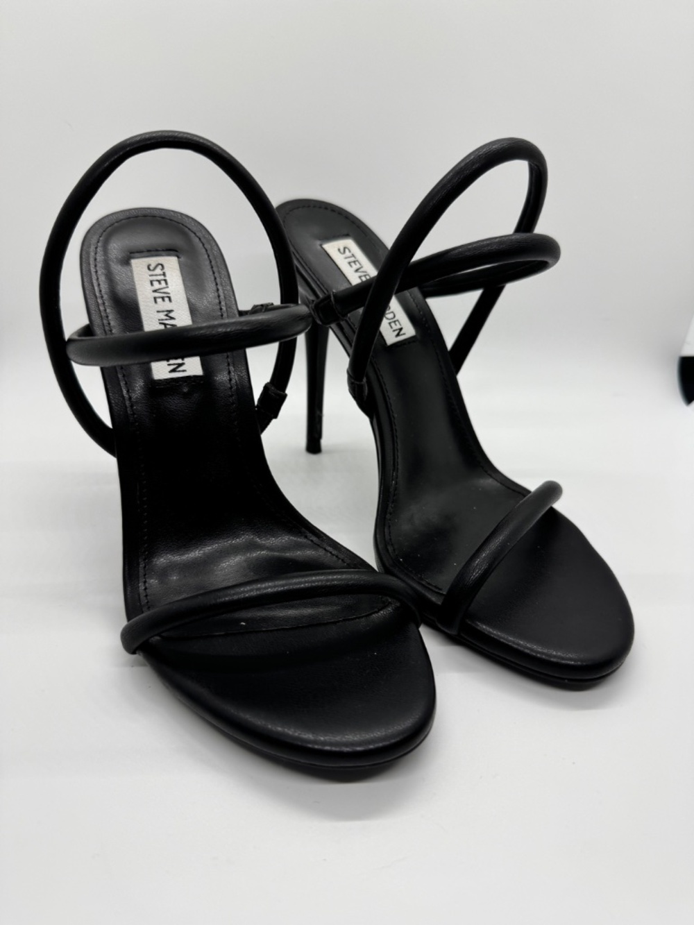 Steve Madden - Black Strappy Sandals - Picture 2 of 5